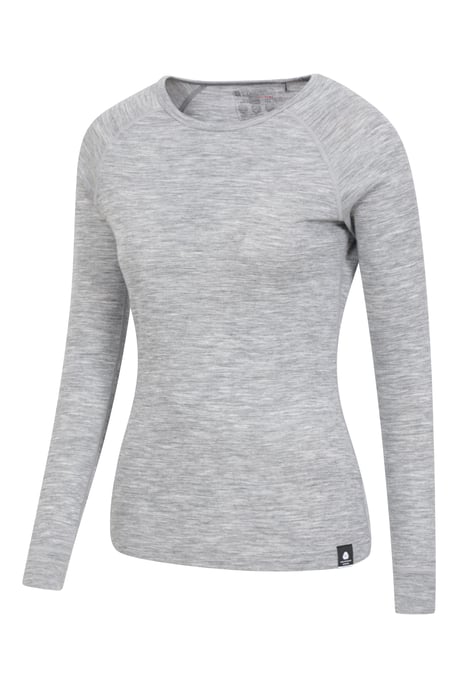 'Merino' Women's Thermal Base Layer Trousers Breathable Skiing Hiking Pants Light Grey - Image 6