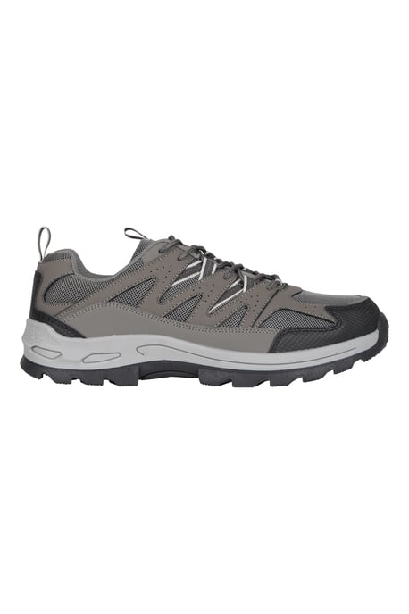 'Highline II' Mens Walking Shoes Breathable EVA Cushioned Suede Mesh Upper Dark Grey - Image 2