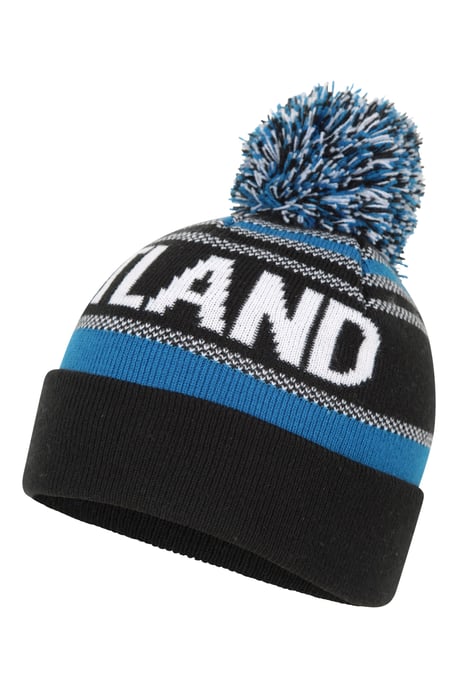 Scotland Men's Pom Beanie Cotton Warm Cosy Everyday Hat Winter Beanie Navy - Image 4