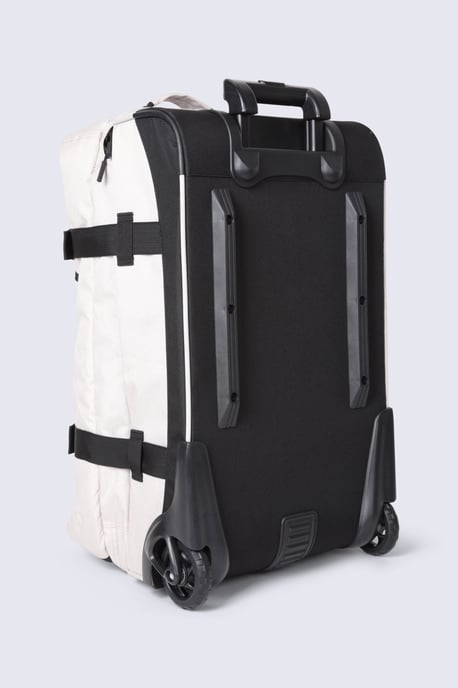 'Travel Wander' Wheelie Cabin Bag Water Resistant Organiser Pocket Travel Luggage Cream - Image 5