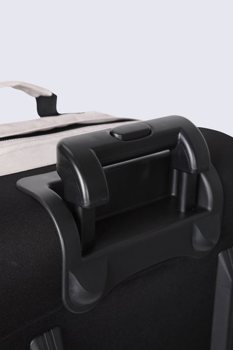 'Travel Wander' Wheelie Cabin Bag Water Resistant Organiser Pocket Travel Luggage Cream - Image 6
