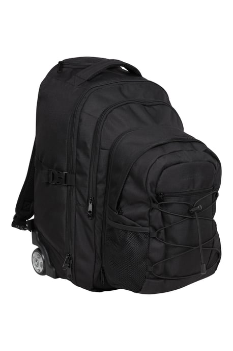 'Pioneer' Unisex Rucksack Wheelie with Detachable Daypack Travel Suitcase Black - Image 2