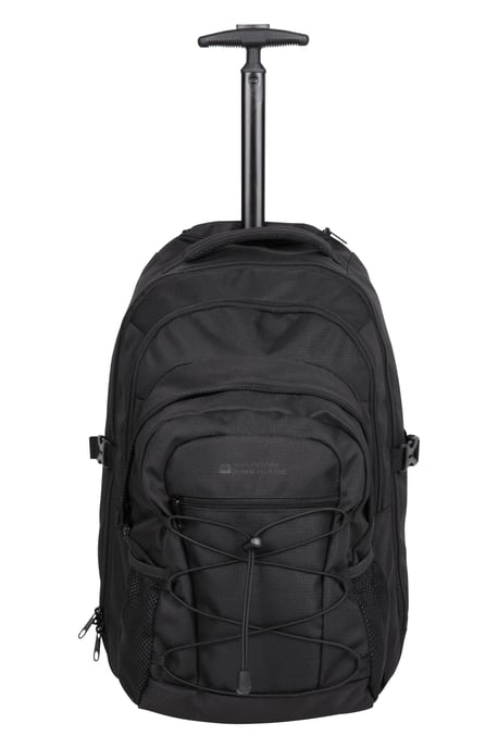 'Pioneer' Unisex Rucksack Wheelie with Detachable Daypack Travel Suitcase Black - Image 3