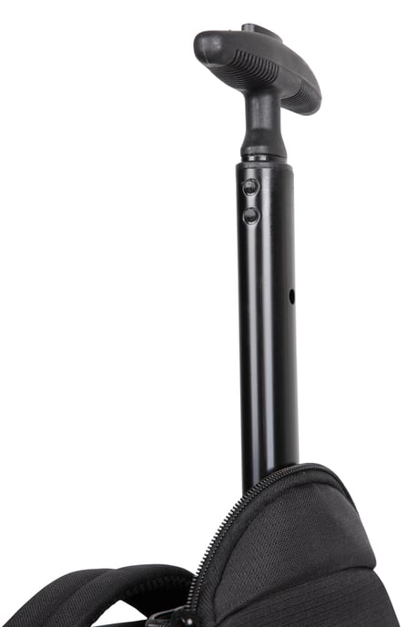 'Pioneer' Unisex Rucksack Wheelie with Detachable Daypack Travel Suitcase Black - Image 5