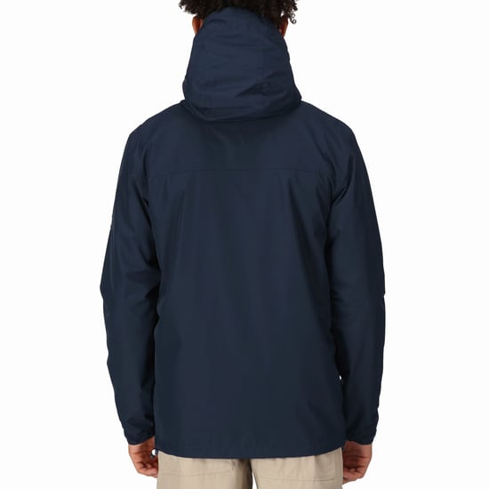 Regatta Mens Baymoor Waterproof Jacket - Navy - Image 2