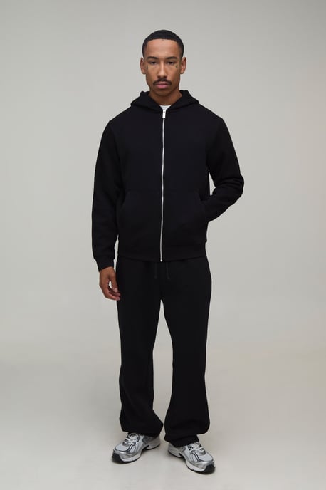 Basic Regular Zip Through Hoodie - Image 4