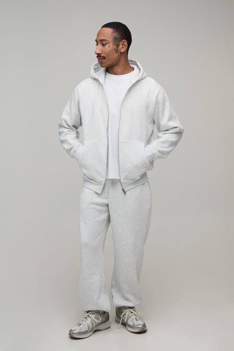 Basic Regular Zip Through Hoodie - Image 4