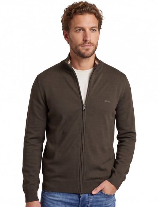 vest Boss Black groen wol - Image 1