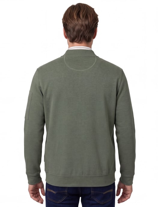 Casa Moda vest groen regular fit katoen zonder capuchon - Image 2