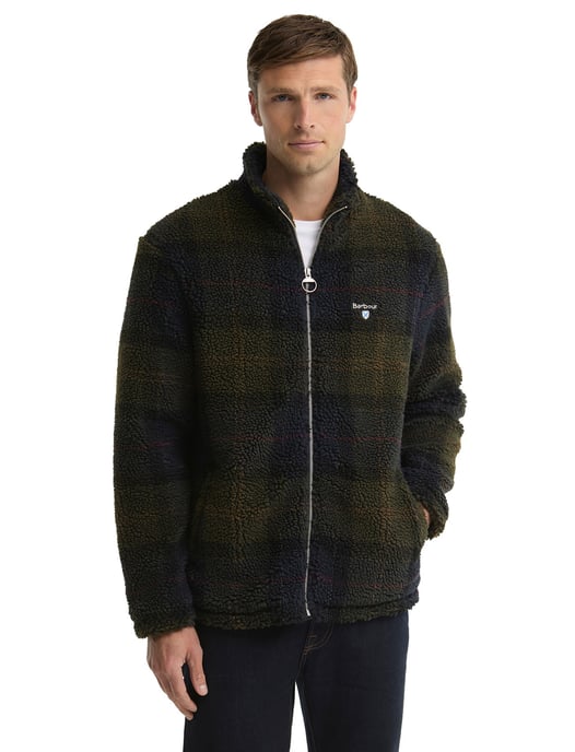 Vest Barbour groen fleece - Image 1