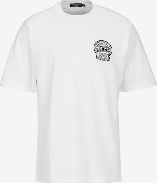Dolche&Gabana Crest Jersey Cotton T-Shirt - Image 1