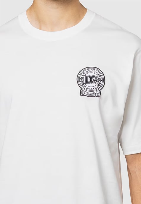 Dolche&Gabana Crest Jersey Cotton T-Shirt - Image 2
