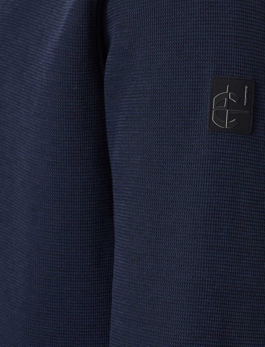 Vest Casa Moda donkerblauw rits zonder capuchon - Image 4
