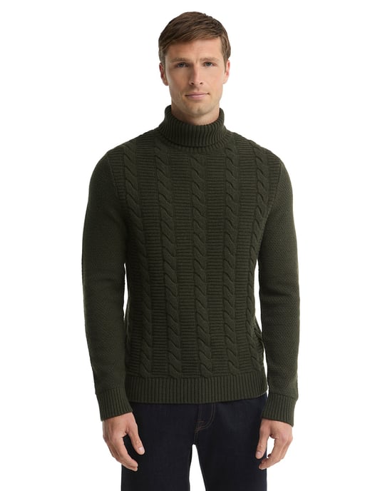 Trui Barbour groen rollneck sweater - Image 1