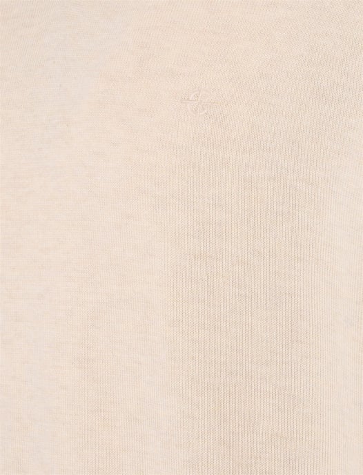 v-hals trui beige Casa Moda gebreid 100% katoen - Image 4