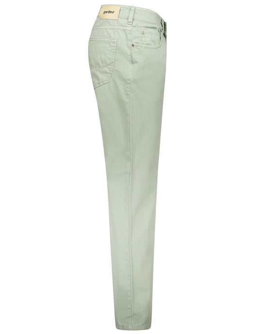 5-pocket broek Gardeur groen katoen - Image 3