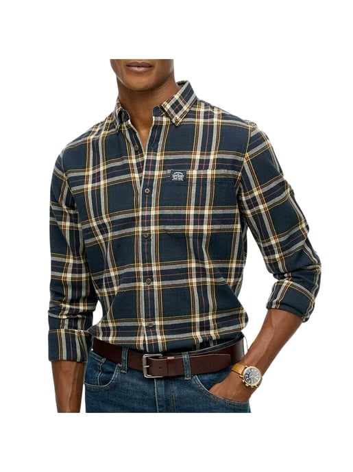 Overshirt Superdry donkerblauw - Image 1