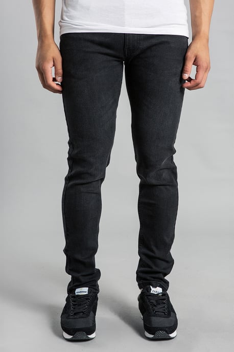 Black Slim Fit Stretch Jeans - Image 1