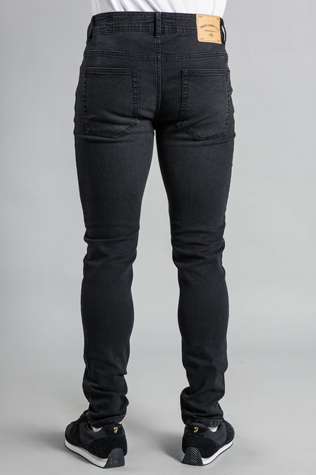 Black Slim Fit Stretch Jeans - Image 2