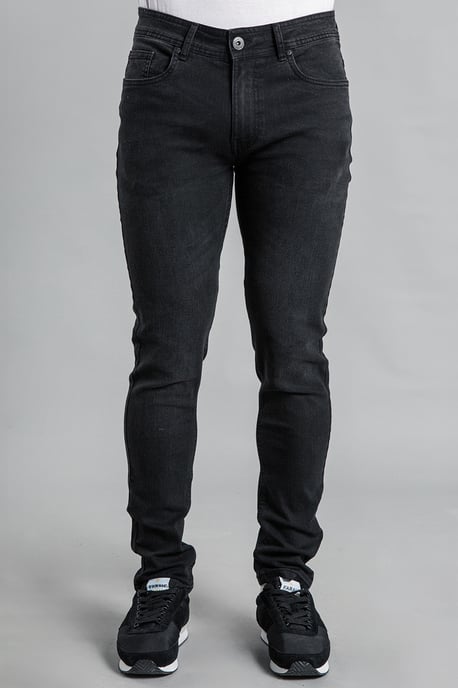 Black Slim Fit Stretch Jeans - Image 3