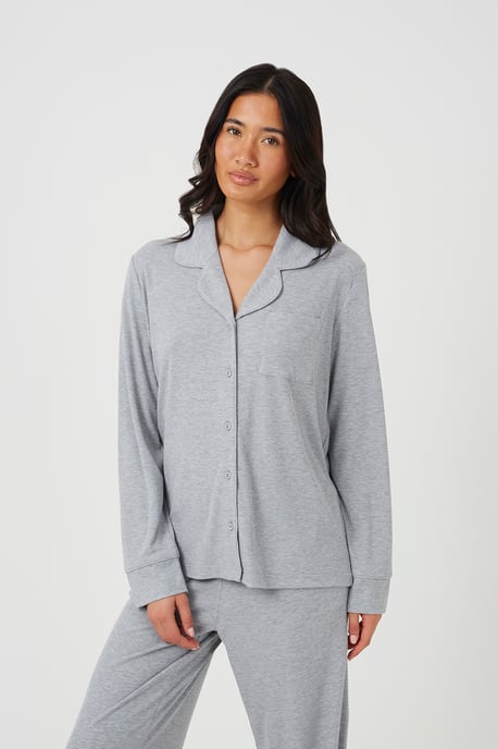 Grey Button-Down Pyjama Set - Image 4