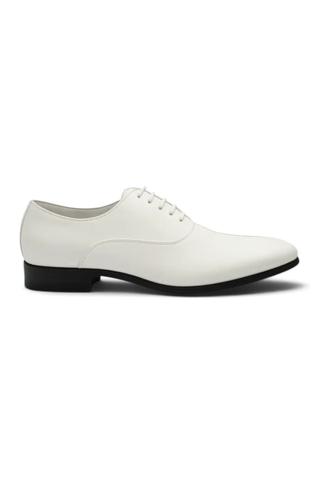 Heren Witte Formele Patent PU Leren Oxford Schoenen - M64340 - Image 1