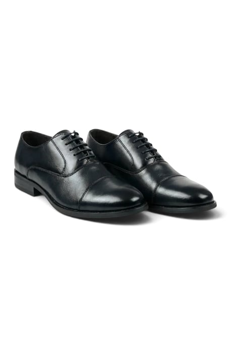 Men's Black Cap-Toe Oxford Lace-Up Dress Shoes - N103212 - Image 2