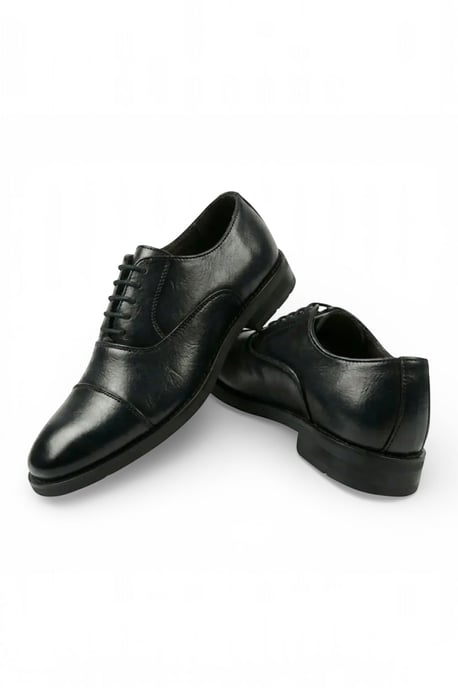 Herrars svarta cap-toe oxford snörskor i patenterad glans - N103212 - Image 3
