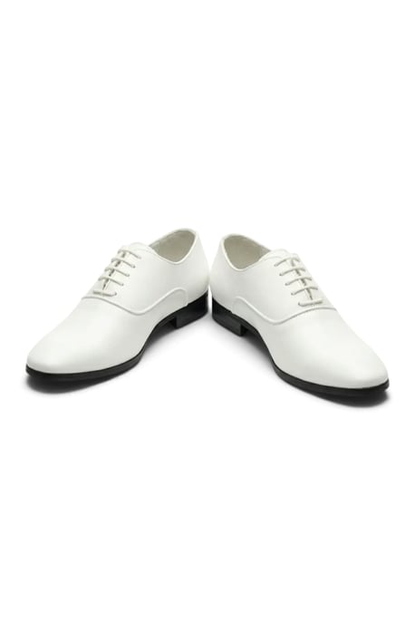 Heren Witte Formele Patent PU Leren Oxford Schoenen - M64340 - Image 5