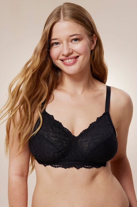 Lace Bralette With Adjustable Straps - Image 1