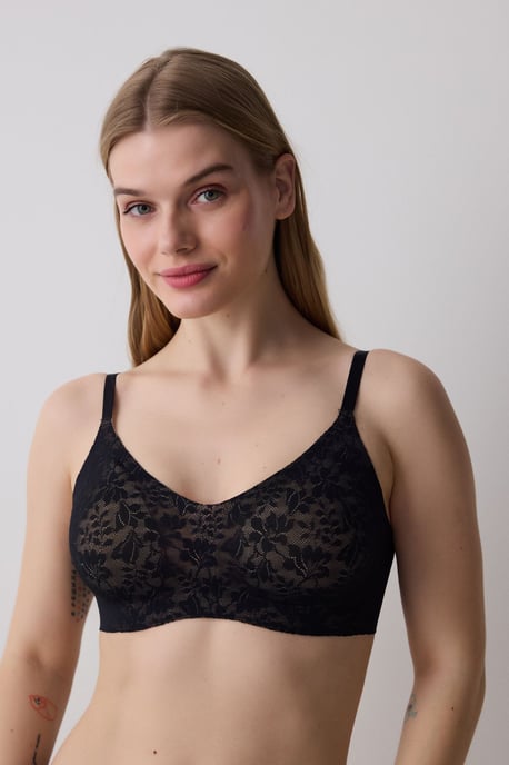 Blommig Spets-Bralette Med Justerbara Remmar - Image 1