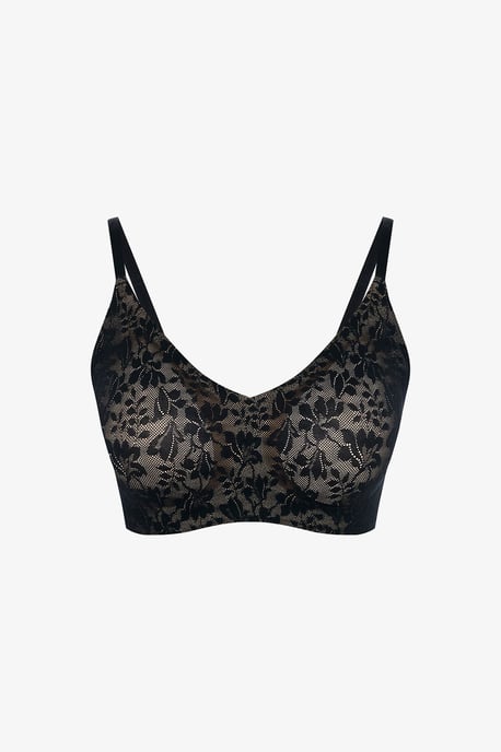 Blommig Spets-Bralette Med Justerbara Remmar - Image 5
