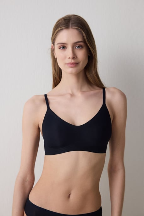 Ribbad Stickad Bralette - Image 3