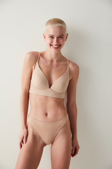 Stickad Bralette med krok-och-öga-stängning - Image 2