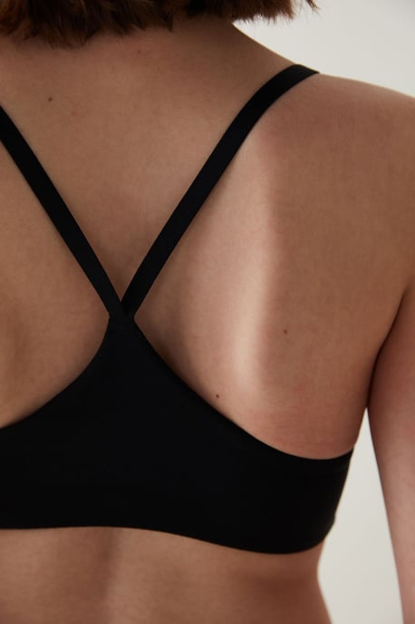 Solid Knit Bralette, Adjustable Straps - Image 4