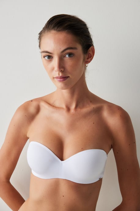 Strapless Gevoerde Jersey Beha - Image 4