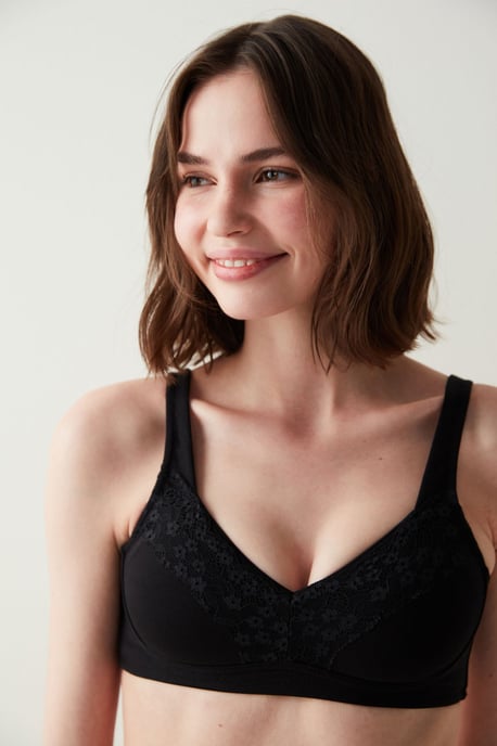 Lace Jersey Bralette - Image 1