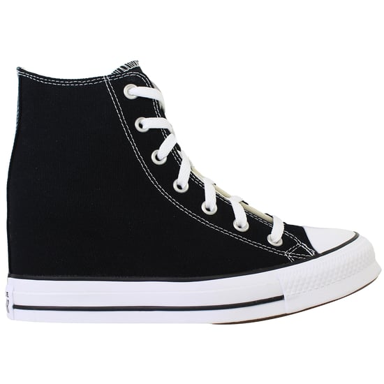 Converse Chuck Taylor All Star Wedge Womens Black Plimsolls - Image 1