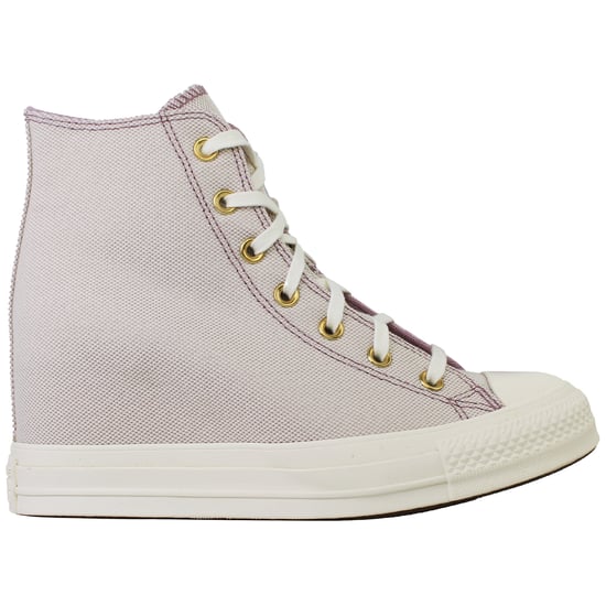 Converse Chuck Taylor Wedge Hi Womens Dust Pink Plimsolls - Image 1