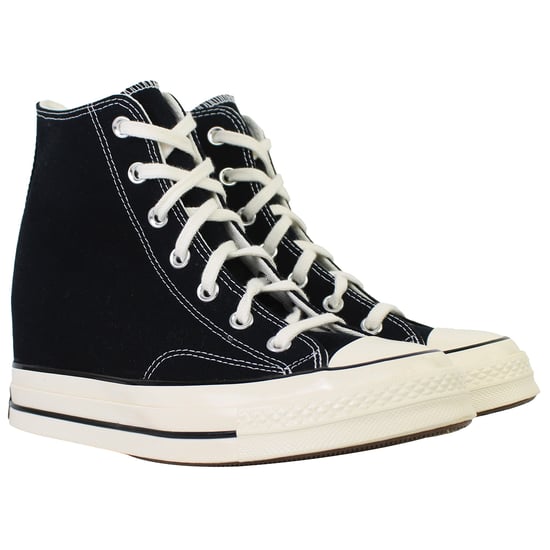 Converse Chuck 70 Wedge Hi Womens Black Plimsolls - Image 2