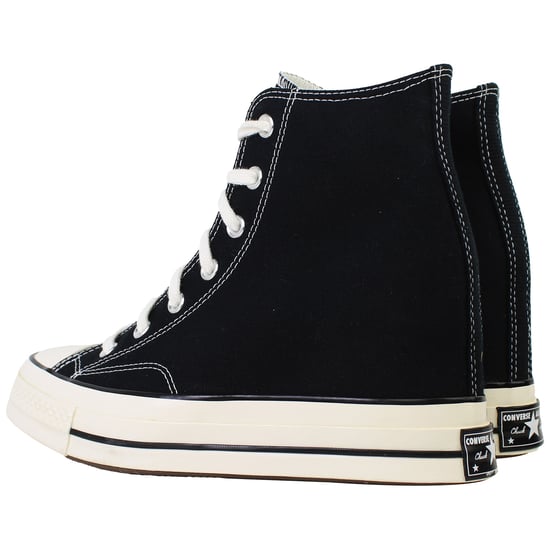 Converse Chuck 70 Wedge Hi Womens Black Plimsolls - Image 3