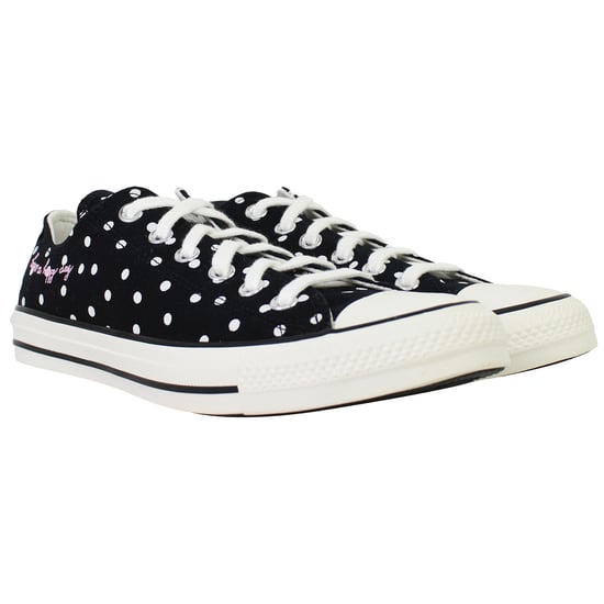 Converse Chuck Taylor All Star Polka Dots Womens Black Plimsolls - Image 2