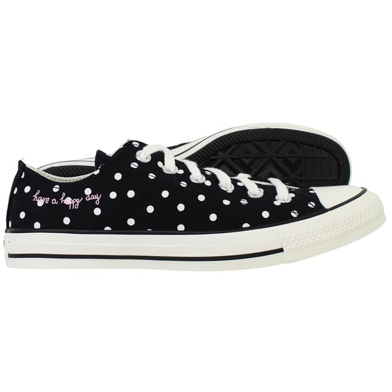 Converse Chuck Taylor All Star Polka Dots Womens Black Plimsolls - Image 4