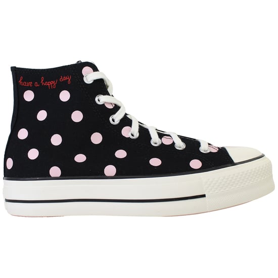 Converse Chuck Taylor All Star Lift Hi Womens Black Plimsolls - Image 1