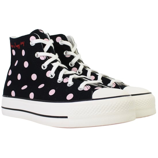Converse Chuck Taylor All Star Lift Hi Womens Black Plimsolls - Image 2