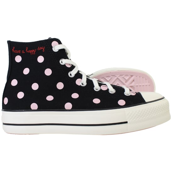Converse Chuck Taylor All Star Lift Hi Womens Black Plimsolls - Image 4