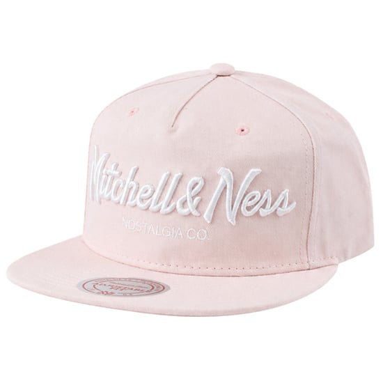 Mitchell & Ness Pinscript Light Pink Cap - Image 1