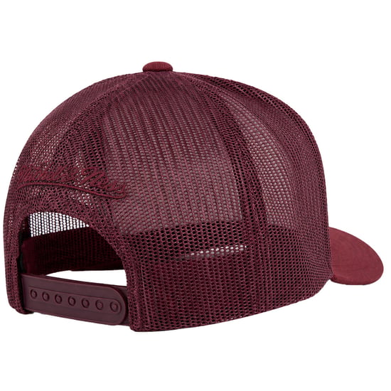 Mitchell & Ness NBA Chicago Bulls Melange Logo Trucker Burgundy Cap - Image 2