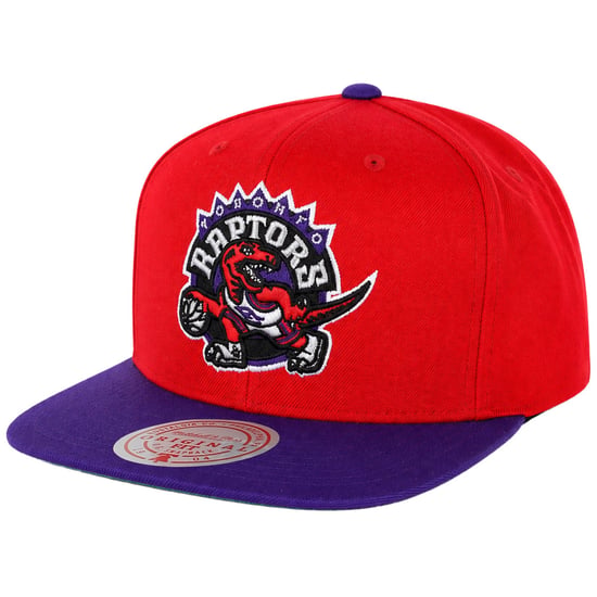 Mitchell & Ness NBA Toronto Raptors Wool 2 Tone Red/Purple Cap - Image 1