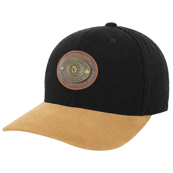 Mitchell & Ness NBA Golden State Warriors Melton Oval 110 Black Cap - Image 1